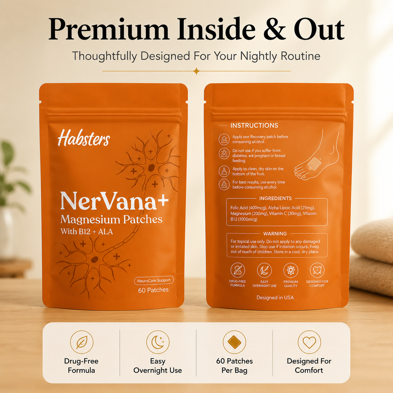 NerVana+® Nerve Relief Magnesium Patches