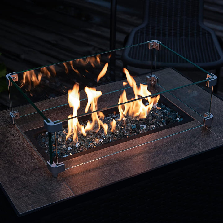 Enhance Your Outdoor Oasis with 10 lbs of Stunning Caribbean Blue Fire Pit Glass for Propane Fire Pits & Gas Fireplaces