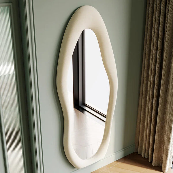 Amon Wavy Full Length Floor Mirror - Stylish and Elegant Reflection for Any Room