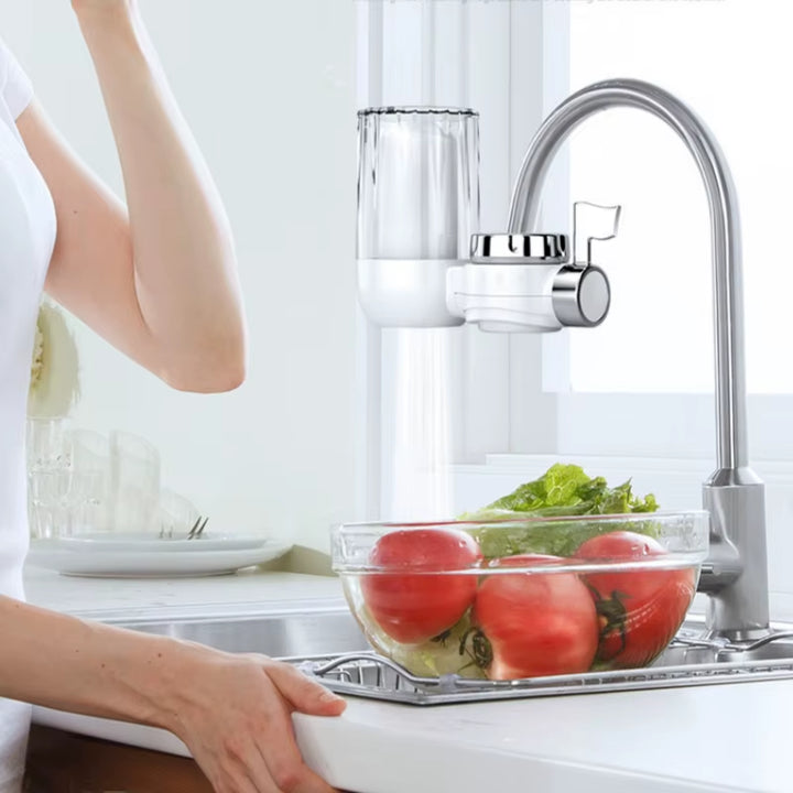 Washable Tap Faucet Water Filter - Removable Kitchen Purifier for Clean Drinking Water