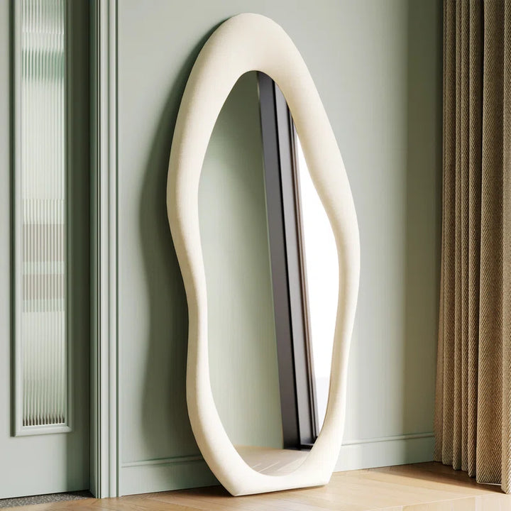 Amon Wavy Full Length Floor Mirror - Stylish and Elegant Reflection for Any Room