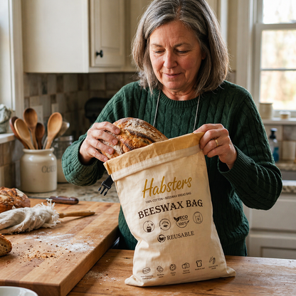 Premium 100% Cotton-Beeswax Bread Bags