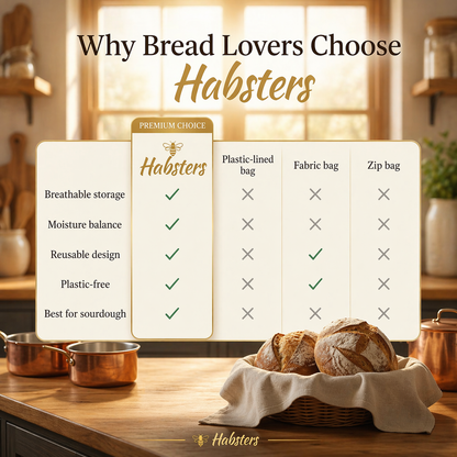 Premium 100% Cotton-Beeswax Bread Bags