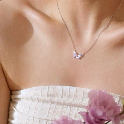 [Limited Edition] Moonlit Aurora Butterfly Necklace