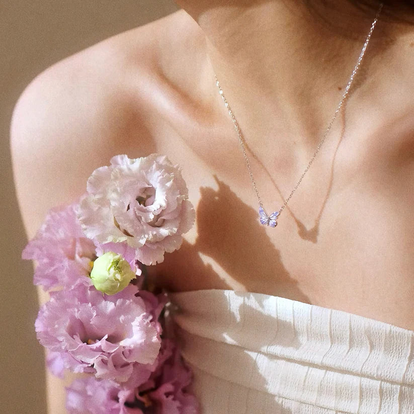 [Limited Edition] Moonlit Aurora Butterfly Necklace