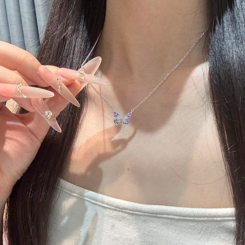 [Limited Edition] Moonlit Aurora Butterfly Necklace