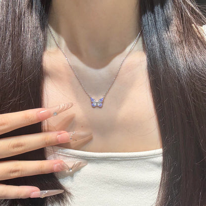 [Limited Edition] Moonlit Aurora Butterfly Necklace