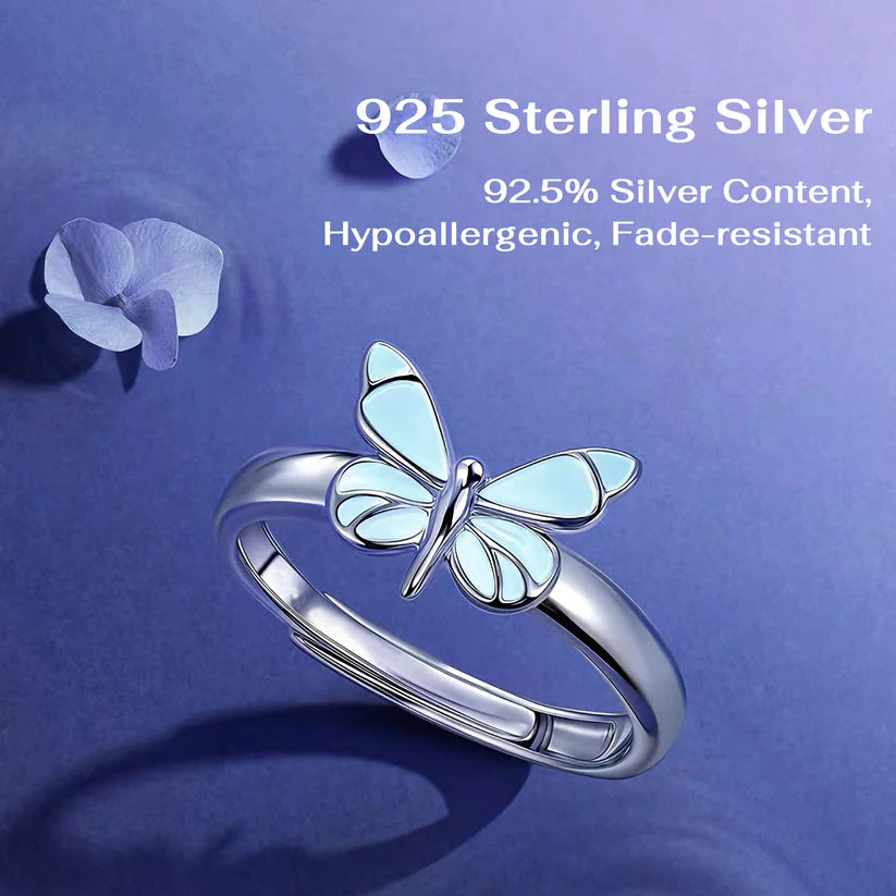 [Limited Edition] Moonlit Aurora Butterfly Rings