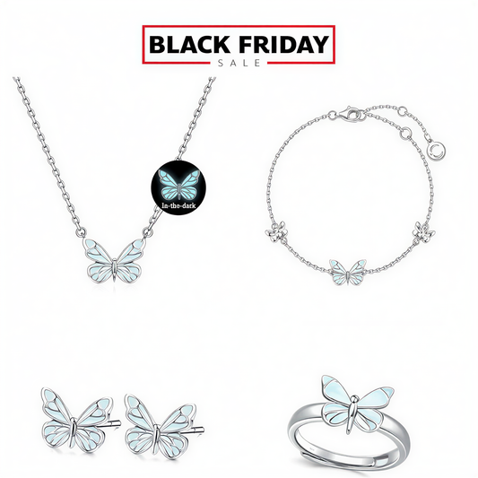 [Black Friday Special] 4 In 1 Moonlit Aurora Butterfly Jewelry Bundle