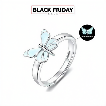 [Limited Edition] Moonlit Aurora Butterfly Rings