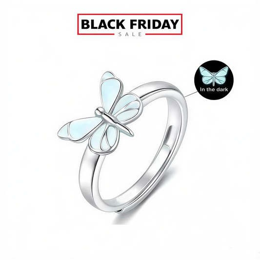 [Limited Edition] Moonlit Aurora Butterfly Rings