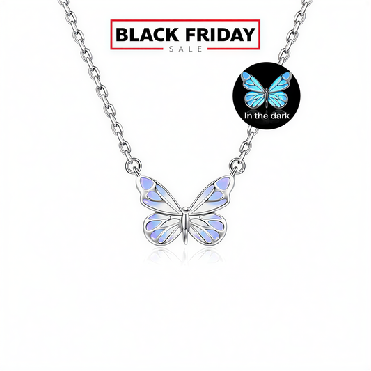 [Limited Edition] Moonlit Aurora Butterfly Necklace