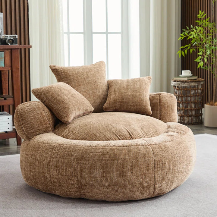 Cozy Chenille Armchair Bean Bag Chairs for Ultimate Comfort