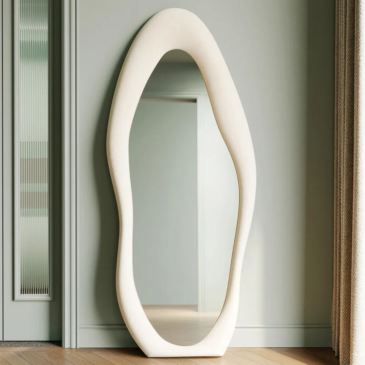 Amon Wavy Full Length Floor Mirror - Stylish and Elegant Reflection for Any Room