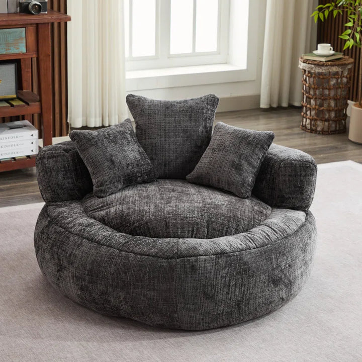 Cozy Chenille Armchair Bean Bag Chairs for Ultimate Comfort