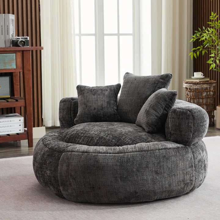 Cozy Chenille Armchair Bean Bag Chairs for Ultimate Comfort