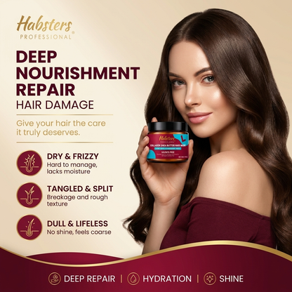 Collagen Shea Butter Hair Mask | Deep Repair for Dry, Frizzy Hair