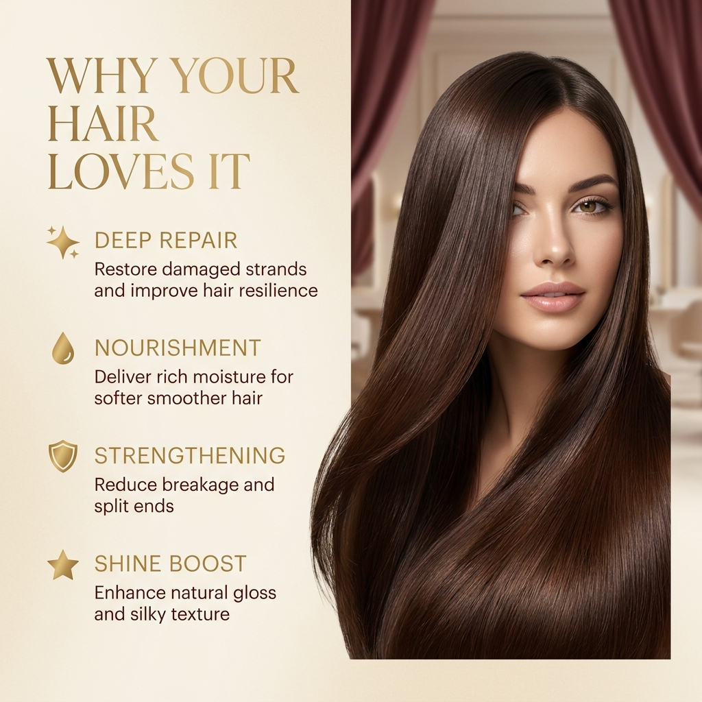 Collagen Shea Butter Hair Mask | Deep Repair for Dry, Frizzy Hair