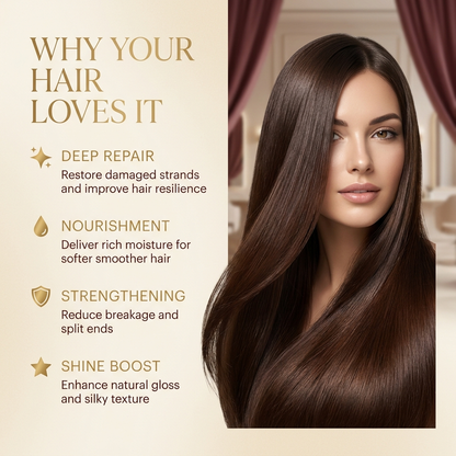 Collagen Shea Butter Hair Mask | Deep Repair for Dry, Frizzy Hair